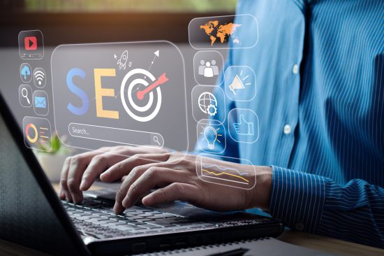 business people use SEO tools, Unlocking online potential. Boost visibility, attract organic traffic, and dominate search engine rankings with strategic optimization techniques. digital marketing